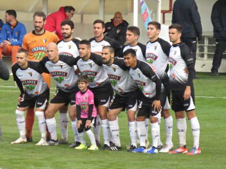 Formación del Tudelano en el último partido como local Formación del Tudelano en el último partido como local
