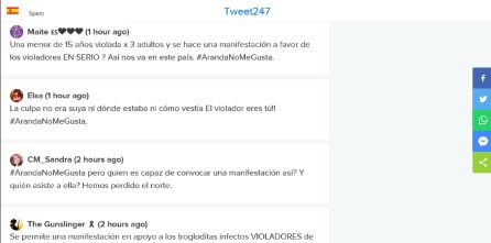 Algunos de los mensajes Algunos de los mensajes