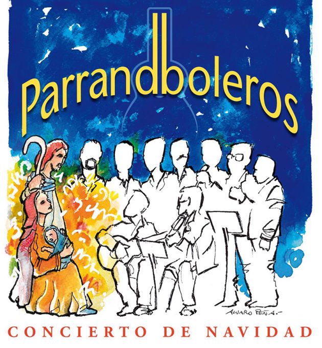 Portada del nuevo disco de villancicos de Los Parradboleros realizada por Álvaro Peña. Portada del nuevo disco de villancicos de Los Parradboleros realizada por Álvaro Peña.