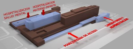 Las obras del Hospital comenzarán con la construcción del futuro edificio en el antiguo CAS Las obras del Hospital comenzarán con la construcción del futuro edificio en el antiguo CAS
