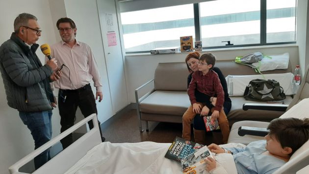 Álvaro, uno de los niños hospitalizados en el Hospital La Fe Álvaro, uno de los niños hospitalizados en el Hospital La Fe