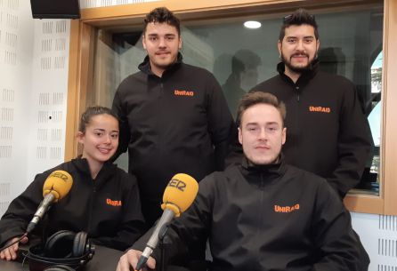 Andrea, Fernando, Adrián y Erik en los estudios de 'Hoy por Hoy Madrid Sur' Andrea, Fernando, Adrián y Erik en los estudios de 'Hoy por Hoy Madrid Sur'