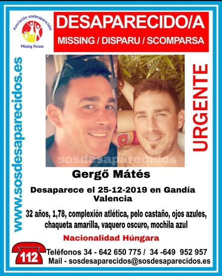 Cartel de búsqueda de Gergö Matés Cartel de búsqueda de Gergö Matés