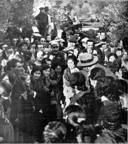 Momento de la visita de Alfonso XIII, en 1.926 Momento de la visita de Alfonso XIII, en 1.926