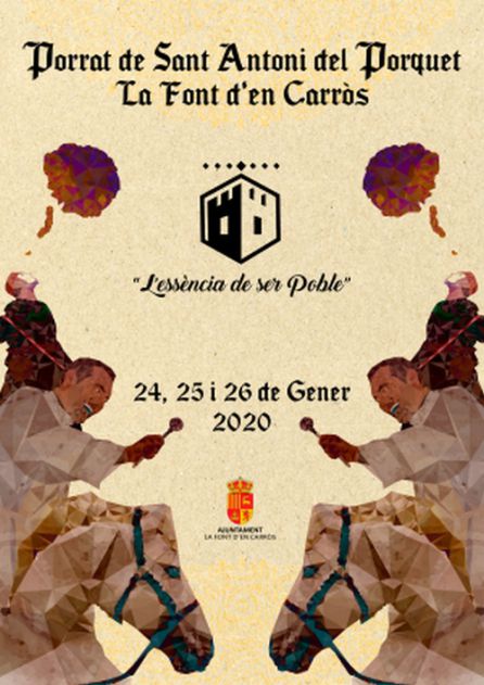 Cartel del Porrat con el nuevo logotipo Cartel del Porrat con el nuevo logotipo