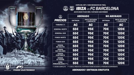 Imagen de la tabla de precios de las entradas Imagen de la tabla de precios de las entradas