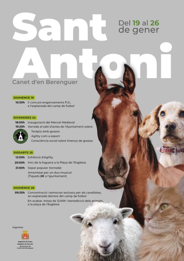 Programa de actos de Sant Antoni Programa de actos de Sant Antoni