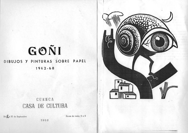 Exposición de Goñi en Cuenca, 1968. Exposición de Goñi en Cuenca, 1968.