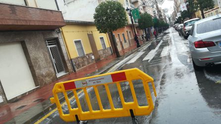 Gran Vía de Sax cortada al tráfico Gran Vía de Sax cortada al tráfico