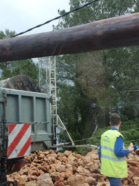 Viento: Solventada la avería que dejó sin luz a 639 abonados en Sant Miquel y Benirrás Viento: Solventada la avería que dejó sin luz a 639 abonados en Sant Miquel y Benirrás