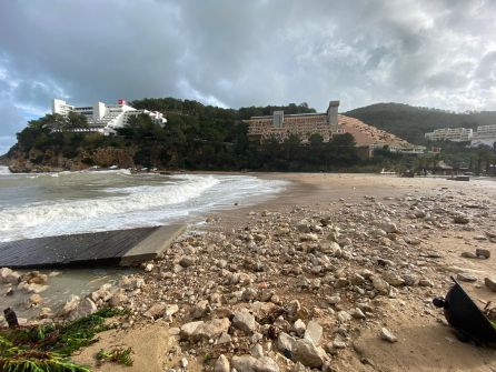 Imagen de la zona de Sant Miquel tras el paso de 'Gloria' Imagen de la zona de Sant Miquel tras el paso de 'Gloria'