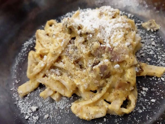 Spaghetti alla carbonara di Camelot, en Ristochicco Spaghetti alla carbonara di Camelot, en Ristochicco