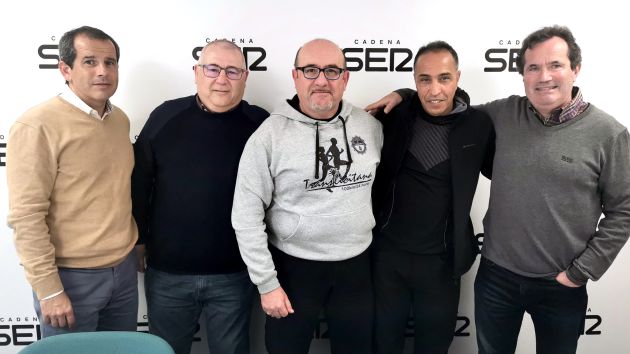De derecha a izquierda: José Manuel Albentosa, Hassan Ouharrouch, Senén Rodenas, Abilio Vaíllo y Carlos Arcaya De derecha a izquierda: José Manuel Albentosa, Hassan Ouharrouch, Senén Rodenas, Abilio Vaíllo y Carlos Arcaya