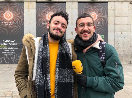 Jose y Toni en la Puerta del Sol Jose y Toni en la Puerta del Sol