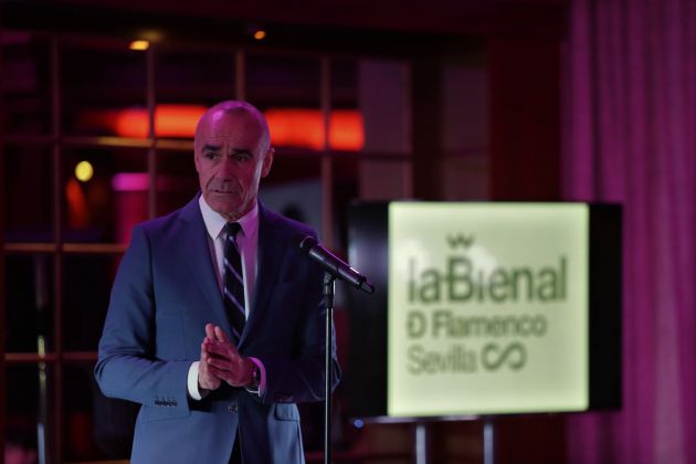 Antonio Muñoz, delegado de Turismo, durante la presentación de la Bienal de Flamenco en el Teatro Real de Madrid Antonio Muñoz, delegado de Turismo, durante la presentación de la Bienal de Flamenco en el Teatro Real de Madrid