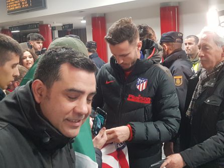 Saúl hizo las delicias de los hinchas rojiblancos Saúl hizo las delicias de los hinchas rojiblancos