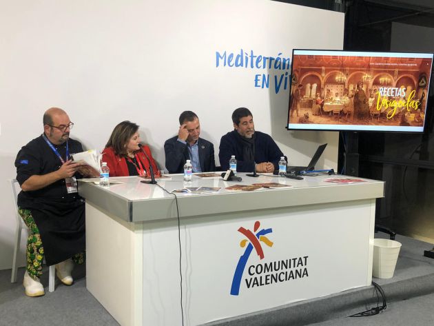 Instante de la presentación en Fitur del libro 'Recetas Visigodas' Instante de la presentación en Fitur del libro 'Recetas Visigodas'