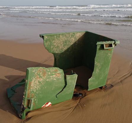 Playa de Gandia tras el temporal Playa de Gandia tras el temporal