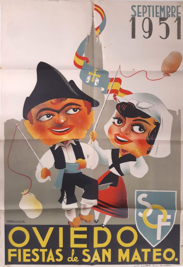 Cartel de las fiestas de San Mateo de 1951. Cartel de las fiestas de San Mateo de 1951.