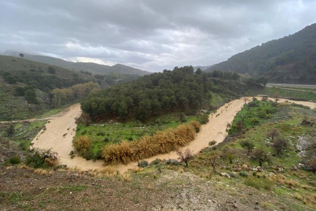 Cauce del río Guadalmedina en zonas del interior de la provincia Cauce del río Guadalmedina en zonas del interior de la provincia