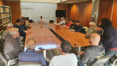 Imagen de la reunión de las patronales del taxi con el gobierno insular Imagen de la reunión de las patronales del taxi con el gobierno insular