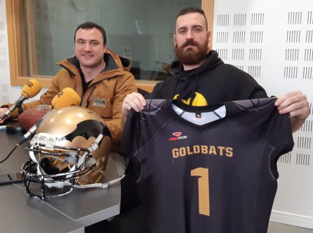 Andrei Pop (presidente) y Manuel Iglesias (entrenador) de los Pinto Goldbats Andrei Pop (presidente) y Manuel Iglesias (entrenador) de los Pinto Goldbats