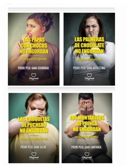 Campaña contra el sobrepeso de Obymed Campaña contra el sobrepeso de Obymed