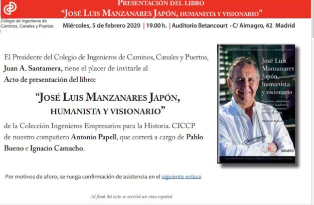 Presentación del libro 'José Luis Manzanares, humanista y visionario' Presentación del libro 'José Luis Manzanares, humanista y visionario'