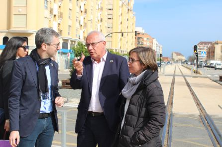 Visita a las obras de tranviarización. Visita a las obras de tranviarización.