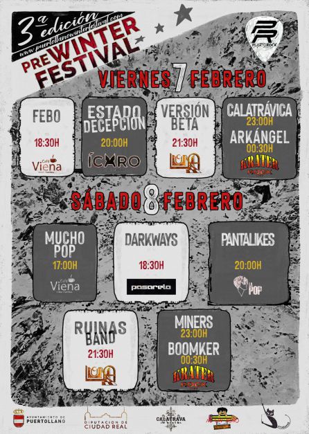Cartel del Prewinter Festival Cartel del Prewinter Festival
