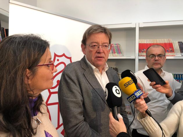 Mónica Oltra y Ximo Puig tras la reunión del Seminari d'Hivern del gobierno valenciano en Denia Mónica Oltra y Ximo Puig tras la reunión del Seminari d'Hivern del gobierno valenciano en Denia