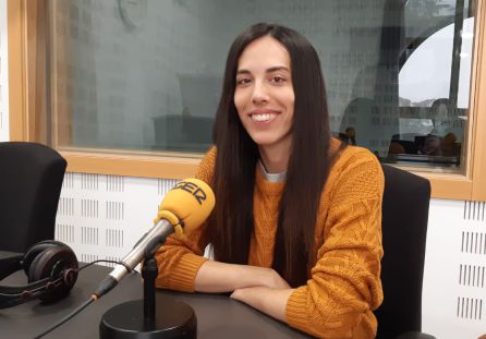 Eva Calvo durante la entrevista en 'Destino Tokio' Eva Calvo durante la entrevista en 'Destino Tokio'