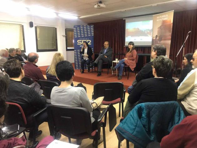 Un momento del encuentro 'Café con Europa', este lunes en Calamocha Un momento del encuentro 'Café con Europa', este lunes en Calamocha