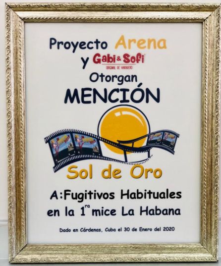 Mención 'Sol de Oro'. Mención 'Sol de Oro'.