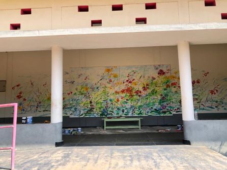 Mural de Zulema Bagur en la Índia Mural de Zulema Bagur en la Índia