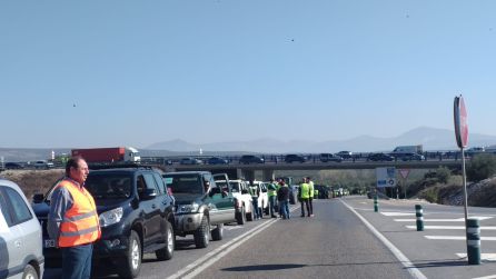 La tractorada colapsa la autovía Córdoba-Málaga La tractorada colapsa la autovía Córdoba-Málaga