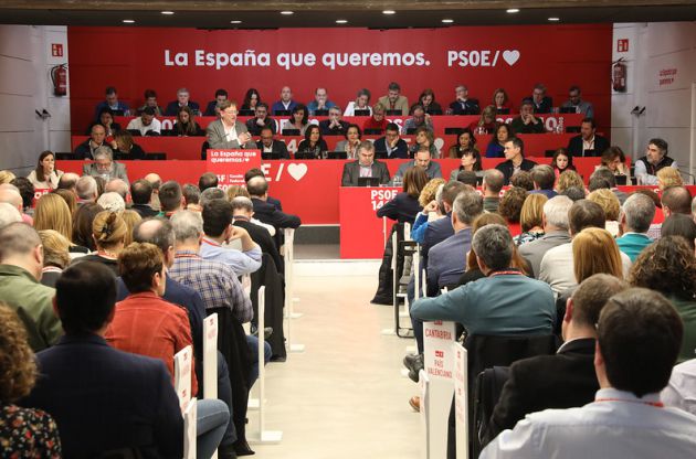 El president de la Generalitat y secretario general del PSPV-PSOE, Ximo Puig, durante su intervención en el Comité Federal del PSOE en Madrid El president de la Generalitat y secretario general del PSPV-PSOE, Ximo Puig, durante su intervención en el Comité Federal del PSOE en Madrid