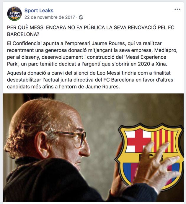 El Barça paga una empresa que millora la seva imatge i desprestigia opositors El Barça paga una empresa que millora la seva imatge i desprestigia opositors
