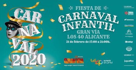 Cartel Carnaval LOS40 y C.C. Gran Vía. Cartel Carnaval LOS40 y C.C. Gran Vía.