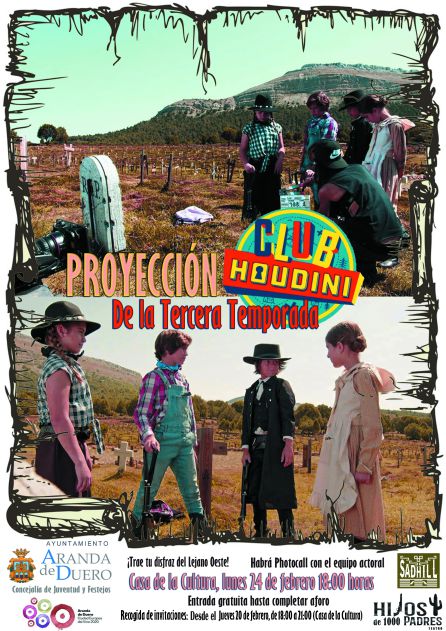 Cartel anunciador de la proyección Cartel anunciador de la proyección