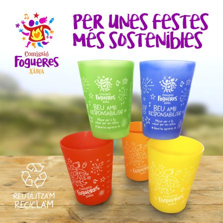 Vasos reutilizables. Vasos reutilizables.