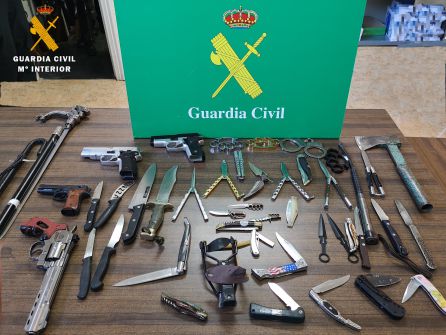 La Guardia Civil de Palencia destruye armas intervenidas La Guardia Civil de Palencia destruye armas intervenidas