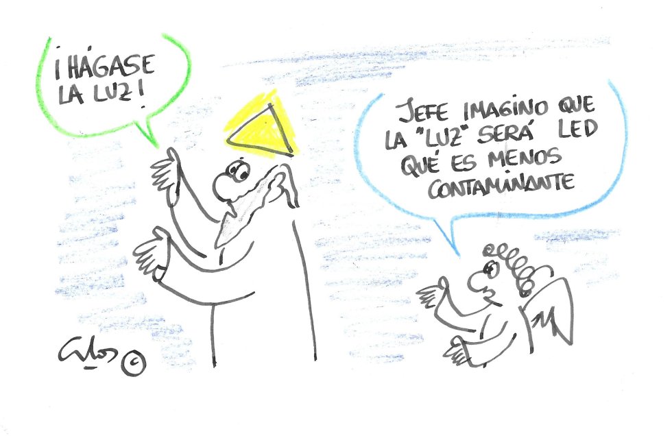 La viñeta de Villanueva, led La viñeta de Villanueva, led