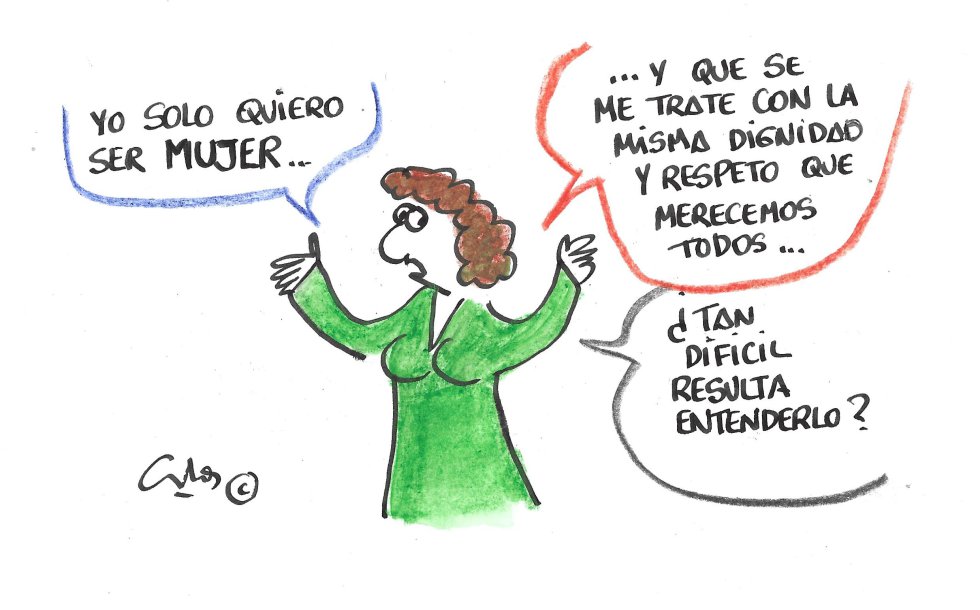 La viñeta de Villanueva, Mujer La viñeta de Villanueva, Mujer