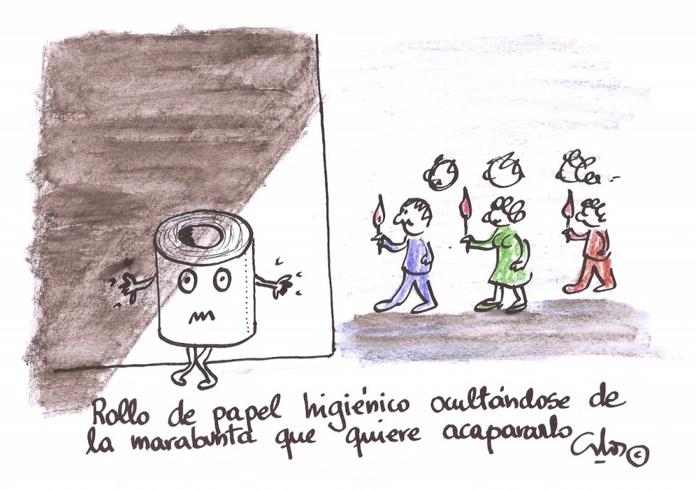 La viñeta de Villanueva, el papel higiénico. La viñeta de Villanueva, el papel higiénico.