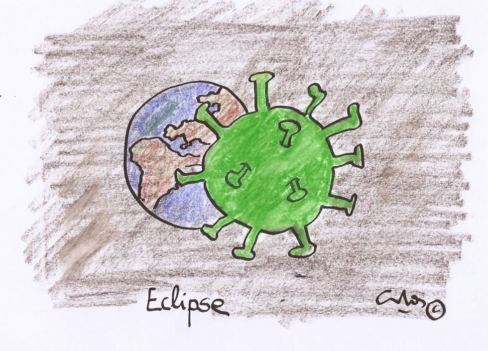 La viñeta de Villanueva, eclipse La viñeta de Villanueva, eclipse