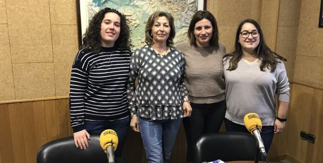 Ana Belén López, Maricarmen Palomares, Ana Cano y Andrea Calvo en los estudios de SER Cuenca. Ana Belén López, Maricarmen Palomares, Ana Cano y Andrea Calvo en los estudios de SER Cuenca.
