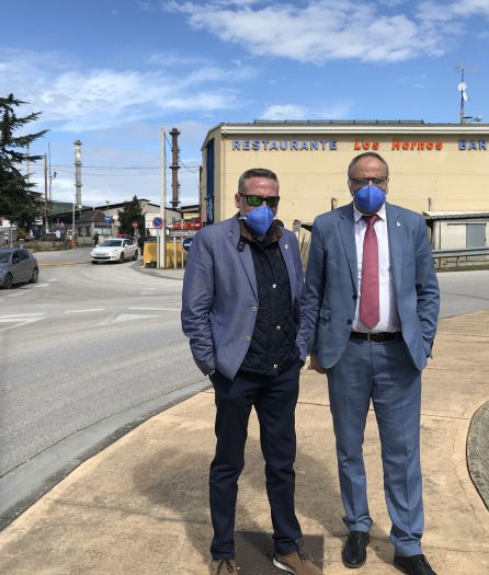 El alcalde y el concejal de Seguridad Ciudadana ante Roldán El alcalde y el concejal de Seguridad Ciudadana ante Roldán