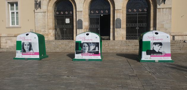 Contenedores de ecovidrio para la campaña "Juntas Sumamos" Contenedores de ecovidrio para la campaña "Juntas Sumamos"