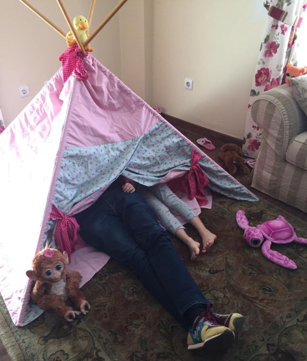 Safari improvisado para entretener a los más pequeños, tal y como ha hecho Pilar con su hija Safari improvisado para entretener a los más pequeños, tal y como ha hecho Pilar con su hija